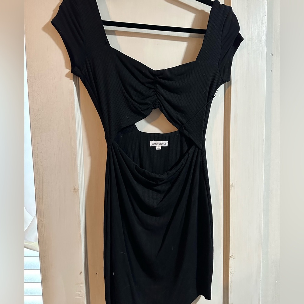Cotton Candy LA Black Mini Dress with Cutouts
